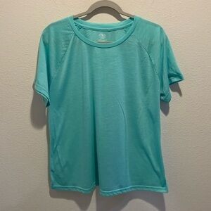 Athletic Works  Brand Simple Womens Short Sleeve Mint Colored Top in an XXL.‌‍‍‍